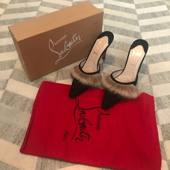 Christian Louboutin Shoes - Christian Louboutin AUTHENTIC Black Heels Mules